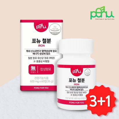 [] 포뉴 철분 60정총 4박스 리뷰후기