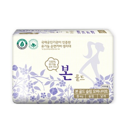 유기농본 골드 유기농 생리대 오버나이트