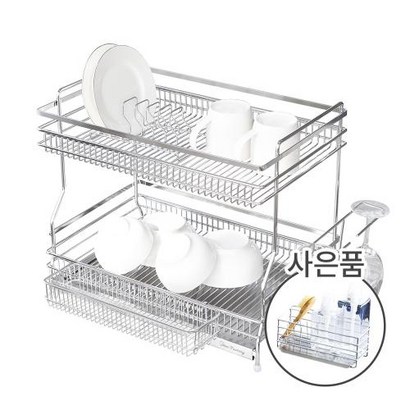 [바보사랑]올스텐 쟁반형 식기건조대2단  물빠짐 수세미거치대 리뷰후기