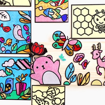 만들기자랑동물캐릭터 포일아트/일아트/포일아트만들기/민화