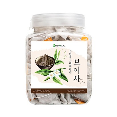 이너블릭 보이차 PLA 친환경 필터, 100티백, 1개, 100개, 1g