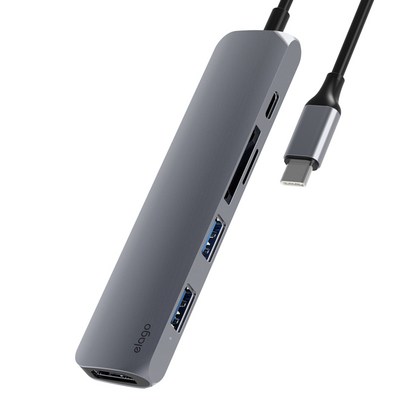 엘라고 6IN1 HDI USB-C타입 노트북 맥북허브