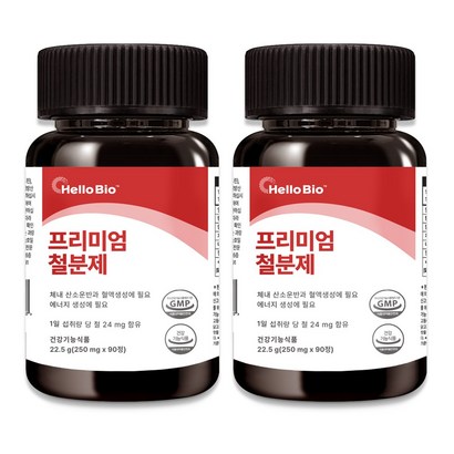 프리미엄 철분제, 2개, 90정