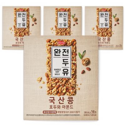 한미두유 완전두유 국산콩 두와 아몬드 리뷰후기