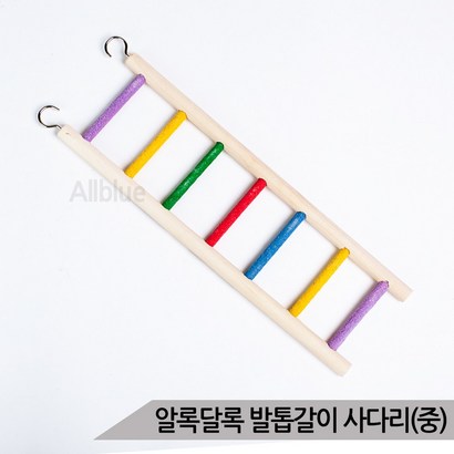 알록달록 발톱갈이 사다리앵무새 장난감 버드토이