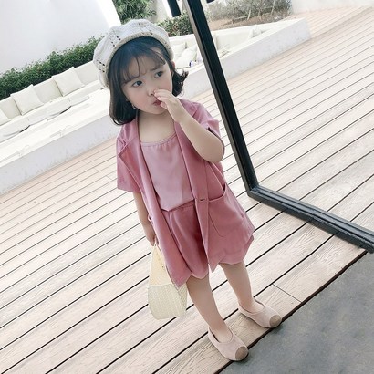[빌도르] 키즈 유아 아동 여아 여름 셋업 슈트 s 반바지 정장 정장세트 리뷰후기