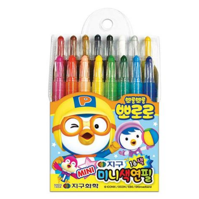 지구화학 뽀로로 미니 색연필