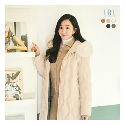 [B] _사가 폭스퍼 헝가리 구스 퀼티드 롱코트