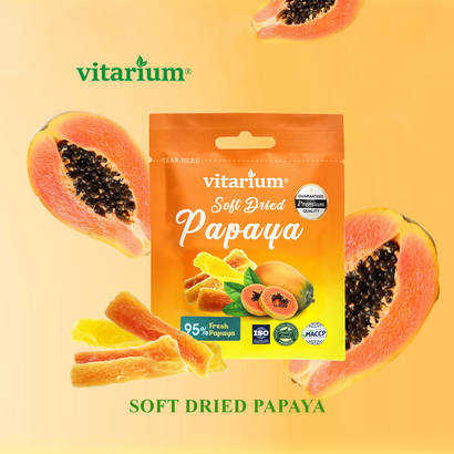 비타리움 프리미엄 소프트 드라이드 파파야 95프로 식약처 정식 수입 통관, 1개, 40g
