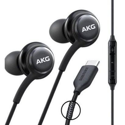 AKG C타입 이어폰, 블랙