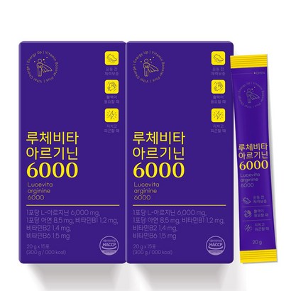 루체비타 L 아르기닌 6000, 15회분, 300g, 2박스