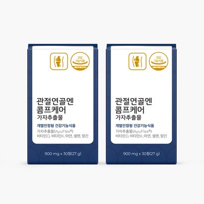 [피토틱스] 관절연골엔 콤프케어 가자추출물 관절 뼈 연골 건강 관리 가자추출물 캡슐 아유플렉스, 2박스, 30정