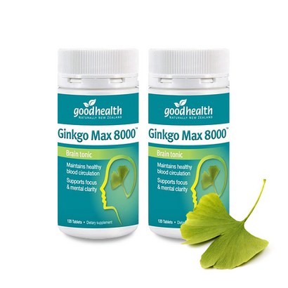 굿헬스 징코 맥스 8000 120정 2통 / oodheath inko ax 8000