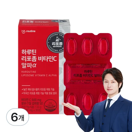 하루틴 리포좀 비타민C 알파, 30정, 33g, 6개