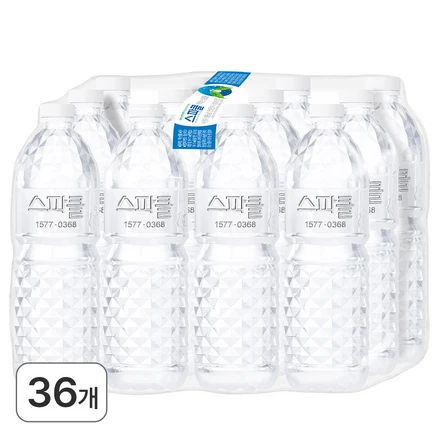 스파클 생수 무라벨, 1L, 36개