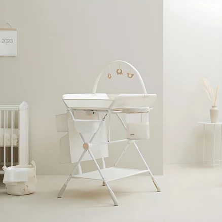 [소베맘] 3세대 솔리드 원터치 기저귀교환대 기저귀갈이대, CREAM BEIGE