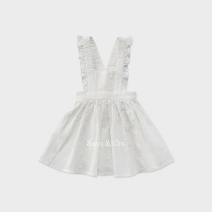 [브랜드정품]슈슈앤크라 공식브랜드관 mini 헤이미쉬 원피스-화이트 봄신상 여아선물