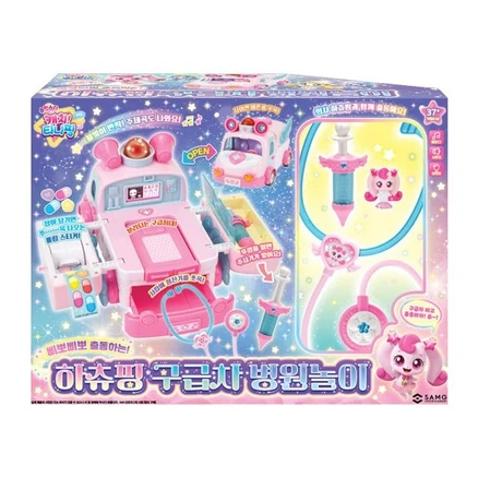 슈팅스타 캐치티니핑 삐뽀삐뽀 출동하는 하츄핑 구급차 병원놀이, 혼합색상, 1개