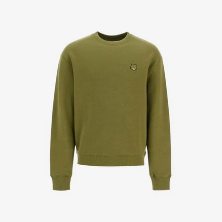 메종키츠네 24FW 남성 볼드 폭스헤드 맨투맨 (MM00316KM0307 MILITARY GREEN)