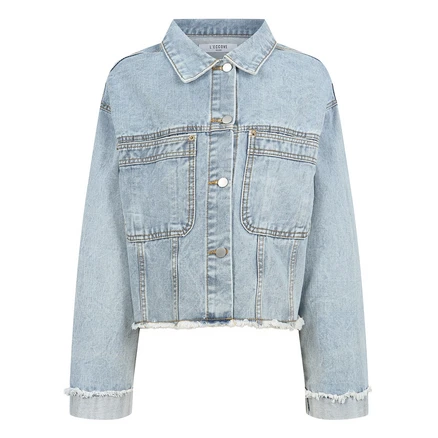 (레코브) 컷팅 데님 자켓(LC31C3DJ502X)