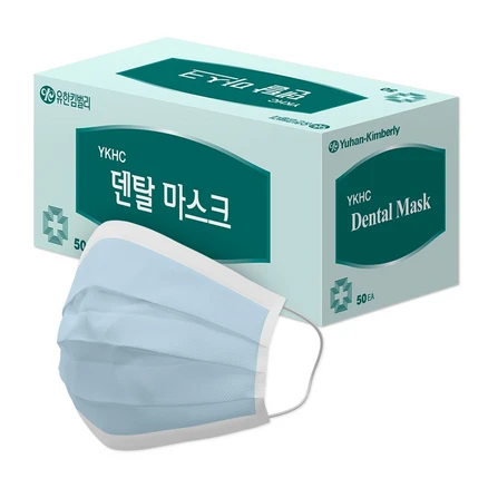 유한킴벌리 YKHC 덴탈 마스크, 50개입, 3개