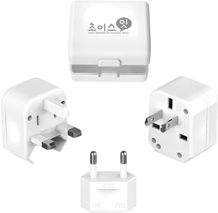 초이스잇 해외용 멀티 플러그 어댑터 TAWP195 + 케이스, 1세트