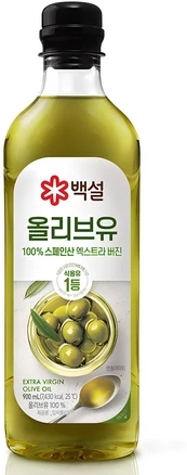 백설 압착 올리브유, 900ml, 1개
