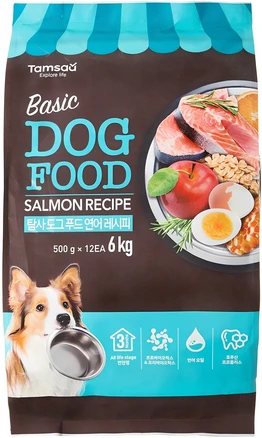 탐사 6free 강아지 사료 연어 레시피, 6kg, 1개