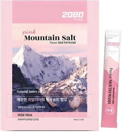 2080 퓨어가글마일드민트향 구강청결제 10ml, 50개입, 1개