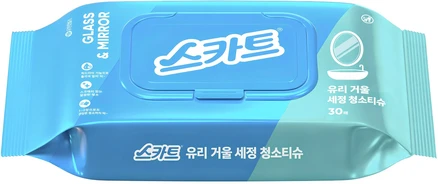 스카트 유리 거울 세정 청소티슈, 1개