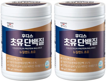 일동후디스 초유단백질 뉴질랜드 초유, 280g, 2개