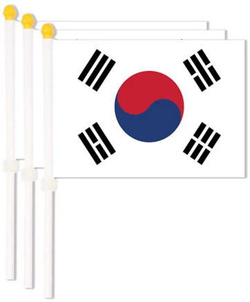 더자카 천수기 태극기, 화이트, 3개