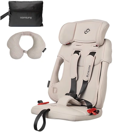 순성 빌리 휴대용 카시트 + 목베개 + 전용백, 밀키베이지