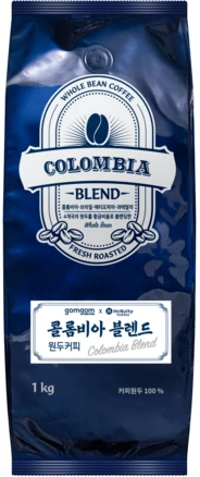 곰곰 콜롬비아 블렌드, 홀빈(분쇄안함), 1kg, 1개