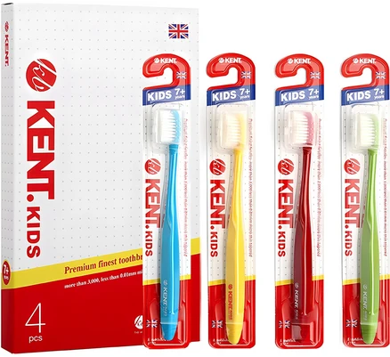 켄트 어린이용 칫솔 세트, 4개입, 1세트