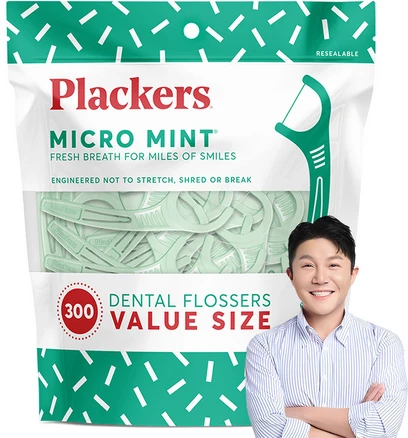 플랙커스 마이크로 민트 치실, 8cm, 300개입, 1개
