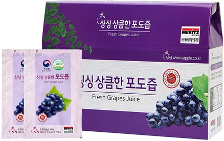 싱싱 상큼한 포도즙, 3L, 30개
