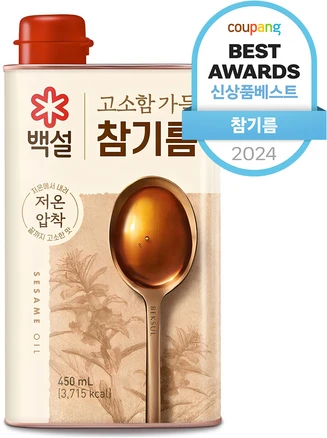 백설 고소함 가득 참기름, 450ml, 1개
