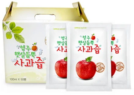 영주햇살듬뿍 사과즙, 5L, 50개