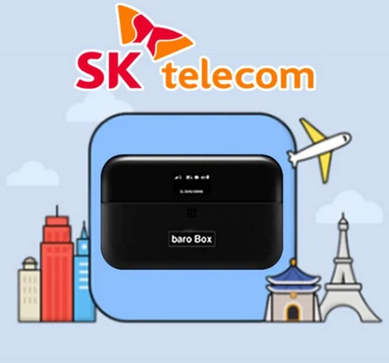 [터키/튀르키예] 터키 튀르키예 포켓와이파이 SKT바로박스 데이터 무제한 SK로밍부스 공항수령