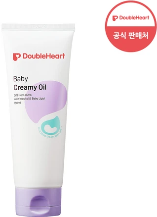 더블하트 베이비 크리미 오일, 150ml, 3개