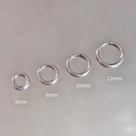 [1+1] 써지컬스틸 원터치 링귀걸이