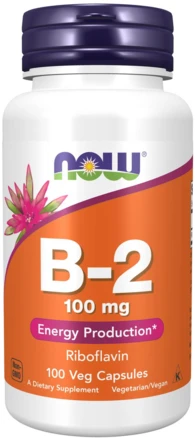 나우푸드 B-2 100mg 리보플라빈 캡슐, 1개, 100정