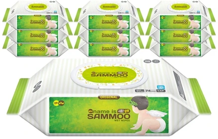 내 이름은 삼무 물티슈 오리지널 캡형 74매 x 10팩, 20개, 1개입