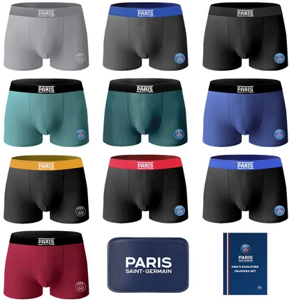 파리생제르망 시그니쳐 기능성 남성 드로즈 팬티 10종 + 파우치 세트