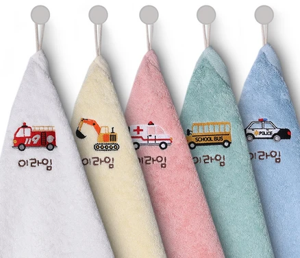 라임데일리 어린이집 아토피 향균수건, 자동차, 1세트