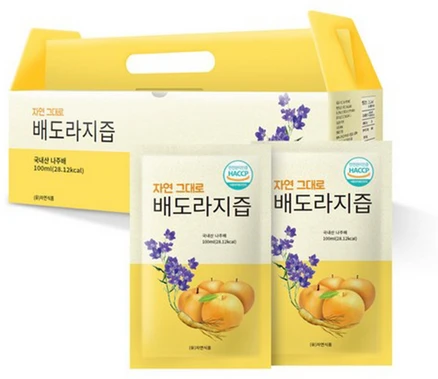 자연그대로 배도라지즙 파우치, 100ml, 30개