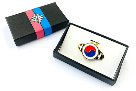 골프 선물 홀인원 기념 자석볼마커 판촉용품 자석클립 대한민국 볼마커 세트, 1세트, 금장