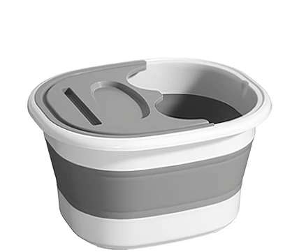 접이식 덮개 족욕통, 1개, 그레이