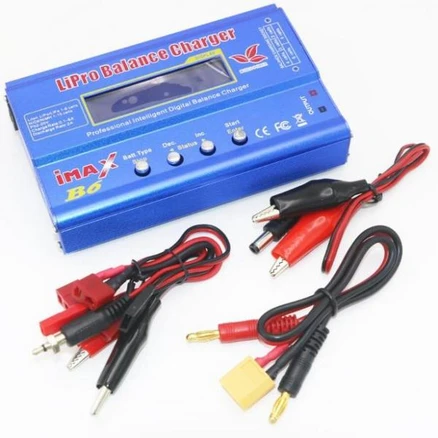 멀티 RC 배터리 충전기 IMAX Lipo NiMh 리튬 이온 Ni-Cd 디지털 Lipro 밸런스 방전기 AC 전원 Rc 자동차용 어댑터 B6 80W 12V 5A, [08] B6 XT60 T plug, 1개